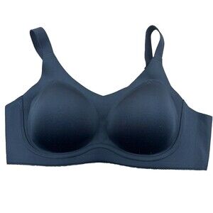 Comfelie Bra Women's 2XL Wireless Padded Full Coverage Seamless Black Comfort